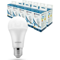 Светодиодная лампа Grisard Electric шар A60 Е27 15Вт 4000К 220В 10 шт GRE-002-0011