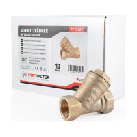 Фильтр PROFACTOR косой с отверстием для пломбы в/в 3/4" PF YS 221