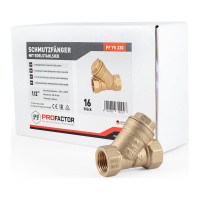 Фильтр PROFACTOR косой с отверстием для пломбы в/в 1/2" PF YS 220