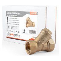 Фильтр PROFACTOR косой с отверстием для пломбы в/в 1" PF YS 222