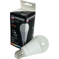 Светодиодная лампа Grisard Electric шар A60 Е27 20 Вт 6500К 220В 10шт GRE-002-0018