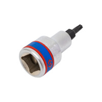 Насадка-бита торцевая с отверстием Torx T25, 60 мм, 1/2" KING TONY 402725