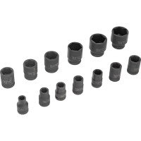 Набор головок ударных 13 шт,  10-32 мм, 1/2" Rockforce RF-4139MPB(50486)