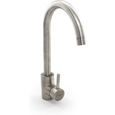 Смеситель для кухни РемоКолор нержавеющая сталь, керамический картридж 40 мм 67-0-780