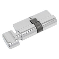 Цилиндр PALIDORE 60PC 30/30С ключ/завертка, хром блестящий 98760915