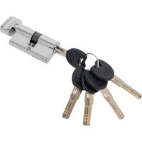 Цилиндр PALIDORE 60PC 30/30С ключ/завертка, хром блестящий 98760915