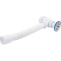 Сифон VIRPLAST МИНИ Элит 1.1/2 х40/50 с литым выпуском, нерж.чашкой 70мм и гибкой трубой 100311 30980676