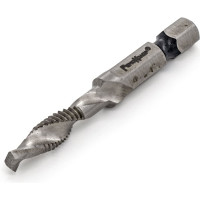 Сверло-метчик комбинированный М6, 6 мм, шаг 1 мм, длина 57 мм, хвостовик 1/4", РемоКолор 35-5-908