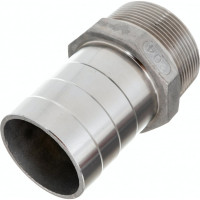 Ниппель для шланга нержавеющий (2"; 50 мм; AISI304) TITAN LOCK TL200HTM