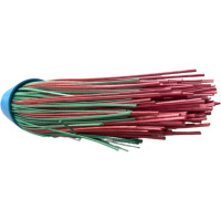 Метла ООО Агростройлидер полипропиленовая, круглая, трехкольцевая, с резьбой Ф22 мм, без черенка САД-14.04