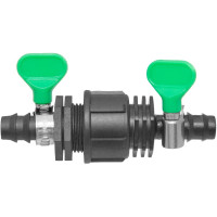 Штуцер MasterProf 3/4 с хомутами для подключения таймера капельного полива ДС.071355.ИМ