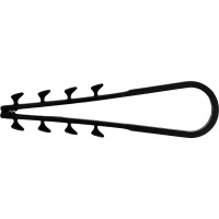 Дюбель-хомут DM PLAST для круглого кабеля 5-10 чёрный 100 шт 5-10-1кр