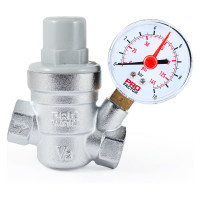 Редуктор давления PROFACTOR мембранный, с манометром, 1/2" PF PRV 253G
