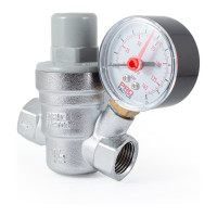 Редуктор давления PROFACTOR мембранный, с манометром, 1/2" PF PRV 253G