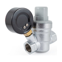 Редуктор давления PROFACTOR мембранный, с манометром, 1/2" PF PRV 253G
