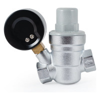 Редуктор давления PROFACTOR мембранный, с манометром, 1/2" PF PRV 253G