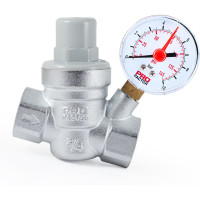 Редуктор давления PROFACTOR мембранный, с манометром, 3/4" PF PRV 254G