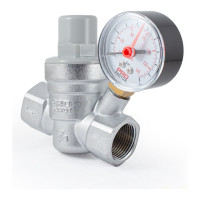 Редуктор давления PROFACTOR мембранный, с манометром, 3/4" PF PRV 254G