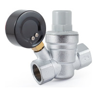 Редуктор давления PROFACTOR мембранный, с манометром, 3/4" PF PRV 254G