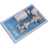 Комплект кранов для радиаторов AV Engineering 1/2" угловой AVE144112