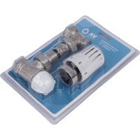 Комплект кранов для радиаторов AV Engineering 1/2" угловой AVE144112