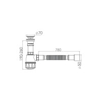 Сифон для кухни AV Engineering AVE129760
