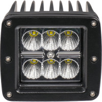 Светодиодная квадратная фара Airline 6 LED рассеянный свет, 18W, 82x75x75, 12/24V ALED010
