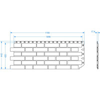 Панель Docke Flemish белый PFFS-1107