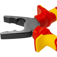 Диэлектрические комбинированные плоскогубцы Промлайн 160мм, Cr-v, до 1000В с двухкомпонентными рукоятками ПЛ032413_z022