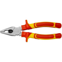 Диэлектрические комбинированные плоскогубцы Промлайн 200мм, Cr-v до 1000В с двухкомпонентными рукоятками ПЛ0210103200_z022