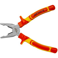 Диэлектрические комбинированные плоскогубцы Промлайн 200мм, Cr-v до 1000В с двухкомпонентными рукоятками ПЛ0210103200_z022