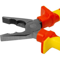 Диэлектрические комбинированные плоскогубцы Промлайн 200мм, Cr-v до 1000В с двухкомпонентными рукоятками ПЛ0210103200_z022