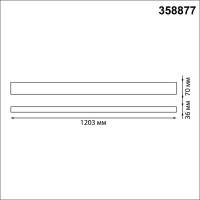 Подвесной светодиодный светильник NOVOTECH LED 40W вниз 12W вверх IT 358877