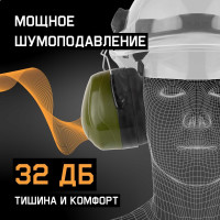 Противошумные наушники с разъемом на каску Jeta Safety Clamor Max 32 дБ оливковый JEM-621C