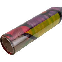 Пленка самоклеящаяся витражная Рыжий кот 0,45x2 м, цветы разноцветная 104323