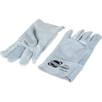 Цельноспилковые усиленные перчатки ARCTICUS КРС ВС кл, серые, мягкая крага, р.10 20027-101