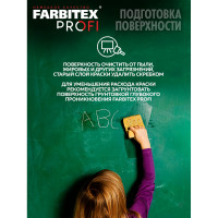 Грифельная краска для школьных досок Farbitex (черный; 1 л) 4300009204