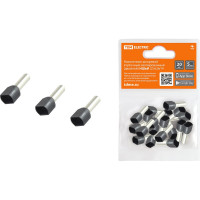 Наконечники для проводов обжимные изолированные штырьевые втулочные (двойные) НШвИ (2) 6,0х14 (упаковка/20 штук) TDM ELECTRIC SQ0568-0058