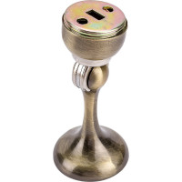 Ограничитель двери СКОБЯНОЙ с магнитом, настенный, бронза 007694