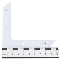 Угольник СКОБЯНОЙ УГ100-2 белый, 4 шт. 008959