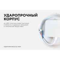 Светодиодный герметичный светильник Apeyron 8Вт, 650Лм, 4000К, IP65, круг, матовый белый 28-01