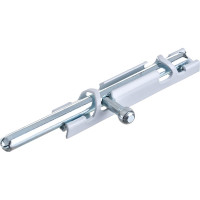 Накладная задвижка СКОБЯНОЙ ЗТ-12 белый/цинк 002370