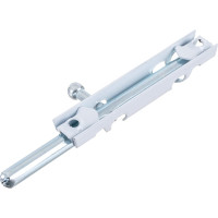 Накладная задвижка СКОБЯНОЙ ЗТ-12 белый/цинк 002370