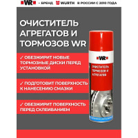Очиститель тормозов Wurth спрей 650/500 мл 1890108730092 1