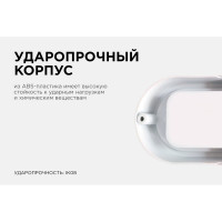 Светодиодный герметичный светильник Apeyron 8Вт, 650Лм, 6500К, IP65, овал, матовый белый 28-04