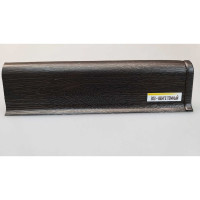 Плинтус с центральной планкой IDEAL Классик 55 мм, 2.2 м, 303 венге темный К-П55п 303 ВНГ ТЕМ