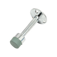 Дверной ограничитель СКОБЯНОЙ высокий, хром 002388