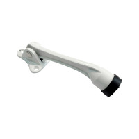 Дверной ограничитель СКОБЯНОЙ откидной, белый 008750