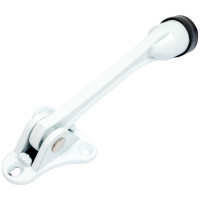 Дверной ограничитель СКОБЯНОЙ откидной, белый 008750