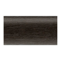 Напольный плинтус с центральной планкой IDEAL Классик 70 мм, 2.2 м, 303 венге темный К-П70п 303
